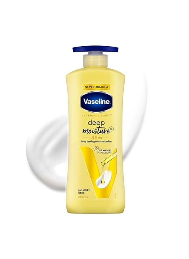 فازلين لوشن فازلين المرطب للجسم بعمق | سيراميدات وحمض الهيالورونيك 600 مل - Image 4